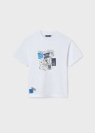 MAYORAL marškinėliai trumpomis rankovėmis 7F, balti, 6044-84