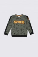 COCCODRILLO marškinėliai ilgomis rankovėmis SPACE TRIP, khaki, 110 cm, WC2143102SPA-027