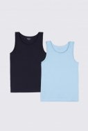 COCCODRILLO apatiniai marškinėliai be rankovių BASIC UNDERWEAR, multicoloured, 128/134 cm, 2 vnt., WC2407202BAU-022