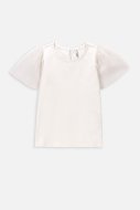 COCCODRILLO marškinėliai trumpomis rankovėmis ELEGANT JUNIOR GIRL, ecru, WC4143201EJG-003-