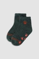 COCCODRILLO kojinės neslystančiais padais SOCKS BOY, alyvuogių spalvos, WC3382402SOB-012