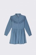 COCCODRILLO suknelė ilgomis rankovėmis ENJOY, mėlyna, 104 cm, WC2128101ENO