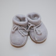 VILAURITA merino vilnos batukai kūdikiui, pilki, 10 cm, art 306