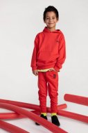 COCCODRILLO džemperis su gobtuvu EVERYDAY BOY, raudonas, WC3132301EVB-009
