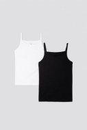 COCCODRILLO apatiniai marškinėliai be rankovių BASIC UNDERWEAR, multicoloured, 116/122 cm, 2 vnt., WC2407206BAU-022