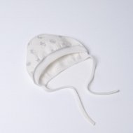 VILAURITA kepurė kūdikiui išvirkščiomis siūlėmis DODI, balta, 40 cm, art  939