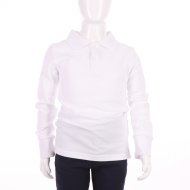 MAMAJUM polo marškinėliai ilgomis rankovėmis 10-000006, balti, 146/152 cm