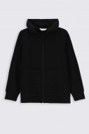 COCCODRILLO susegamas džemperis su gobtuvu EVERYDAY BOY, juodas, 128 cm, ZC2132401EVB-021