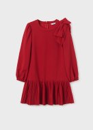 MAYORAL suknelė ilgomis rankovėmis 8A, raudonos spalvos, 7954-90