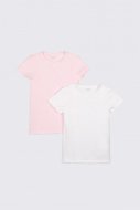 COCCODRILLO apatiniai marškinėliai trumpomis rankovėmis BASIC UNDERWEAR, multicoloured, 128/134 cm, 2 vnt., WC2443503BAU-022