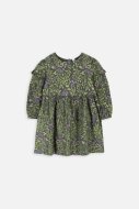 COCCODRILLO suknelė ilgomis rankovėmis NATURE GIRL NEWBORN, žalia, ZC3128101NGN-011