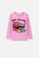 COCCODRILLO marškinėliai ilgomis rankovėmis EVERYDAY GIRL A, rožiniai, WC4143107VGA-007-