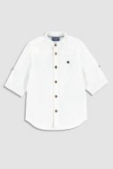 COCCODRILLO marškiniai ilgomis rankovėmis ELEGANT JUNIOR BOY, balti, WC3136203EJB-001