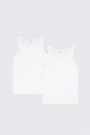 COCCODRILLO apatiniai marškinėliai be rankovių BASIC UNDERWEAR, balti, 128/134 cm, 2 vnt., WC2407201BAU-001