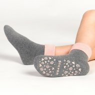 STEVEN kojinės neslystančiais padais ABS, pilkos, 155-016 20-22