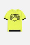 COCCODRILLO short sleeved t-shirt GAMER BOY KIDS, lime, WC4143201GBK-030-110, 110 cm