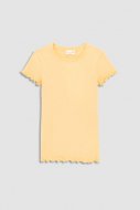 COCCODRILLO marškinėliai trumpomis rankovėmis BASIC GIRL, geltoni, WC3143202BAG-004