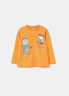 OVS marškinėliai ilgomis rankovėmis, oranžiniai, , 0019032