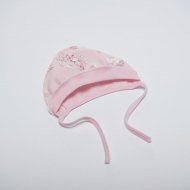 VILAURITA kepurė kūdikiui išvirkščiomis siūlėmis FRIDA, rožinė, 40 cm, art  931