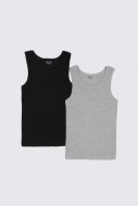 COCCODRILLO apatiniai marškinėliai be rankovių BASIC UNDERWEAR, multicoloured, 152/158 cm, 2 vnt., WC2407203BAU-022