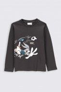 COCCODRILLO marškinėliai ilgomis rankovėmis LICENCE BOY, graphite, 116 cm, ZC2143104LIB-020