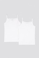 COCCODRILLO apatiniai marškinėliai be rankovių BASIC UNDERWEAR, balti, 128/134 cm, 2 vnt., WC2407204BAU-001