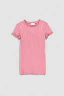 COCCODRILLO marškinėliai trumpomis rankovėmis BASIC GIRL, powder pink, WC3143202BAG-033