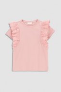 COCCODRILLO marškinėliai trumpomis rankovėmis SPORTI ROMANTIC KIDS, powder pink, WC3143201SRK-033