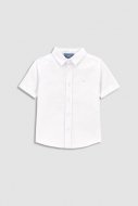 COCCODRILLO marškiniai trumpomis rankovėmis ELEGANT BABY BOY, balti, WC3136201EBB-001