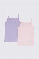 COCCODRILLO apatiniai marškinėliai be rankovių BASIC UNDERWEAR, multicoloured, 128/134 cm, 2 vnt., WC2407205BAU-022