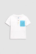 COCCODRILLO marškinėliai trumpomis rankovėmis SKATE NEWBORN, balti, WC3143203SKN-001