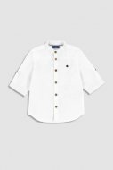 COCCODRILLO marškiniai trumpomis rankovėmis ELEGANT BABY BOY, balti, WC3136202EBB-001