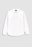 COCCODRILLO marškiniai ilgomis rankovėmis ELEGANT JUNIOR BOY, balti, WC3136101EJB-001