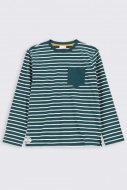 COCCODRILLO marškinėliai ilgomis rankovėmis COLLEGE JUNIOR, žali, ZC2143105COJ-011