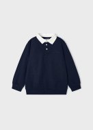 MAYORAL polo marškinėliai ilgomis rankovėmis 5A, tamsiai mėlyni, 4101-48
