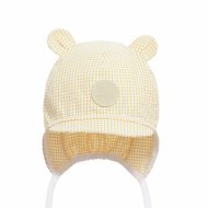 PUPILL kepurė su snapeliu BONIFACY, geltona, 46/48 cm