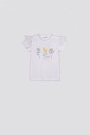 COCCODRILLO marškinėliai trumpomis rankovėmis ROSE, balti, 86 cm, WC2143201ROS