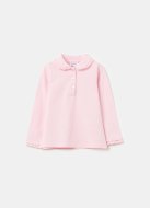 OVS polo marškinėliai ilgomis rankovėmis, rožiniai, , 001967796