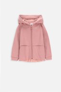 COCCODRILLO džemperis su gobtuvu NATURE GIRL NEWBORN, rožiniai, ZC3132401NGN-007