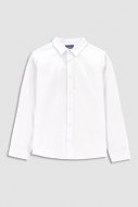COCCODRILLO marškiniai ilgomis rankovėmis ELEGANT JUNIOR BOY, balti, WC3136102EJB-001