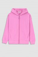 MOKIDA susegamas džemperis su gobtuvu MONOCHROMATIC GIRL, rožinis, WM3132401MOG-007