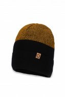 BROEL kepurė MODEST, juoda/garstyčių spalvos, 54 cm