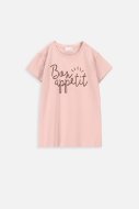 COCCODRILLO marškinėliai trumpomis rankovėmis EVERYDAY GIRL, powder pink, ZC3143202VGB-033
