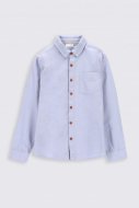 COCCODRILLO marškiniai ilgomis rankovėmis BACK TO SCHOOL BOY, šviesiai mėlyni, 110 cm, ZC2136103BSB-036