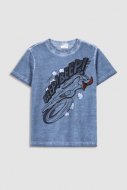 COCCODRILLO marškinėliai trumpomis rankovėmis LICENCE BOY, mėlyni, WC3143209LIB-014