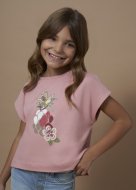 MAYORAL marškinėliai trumpomis rankovėmis 8C, šviesiai rožiniai, 6089-26