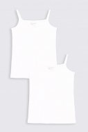COCCODRILLO apatiniai marškinėliai be rankovių BASIC UNDERWEAR, balti, 116/122 cm, 2 vnt., ZC2407204BAU-001
