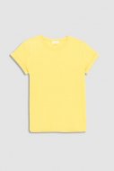 COCCODRILLO marškinėliai trumpomis rankovėmis BASIC GIRL, geltoni, WC3143201BAG-004
