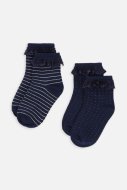 COCCODRILLO kojinės SOCKS GIRL, tamsiai mėlynos, ZC3383225SOG-015