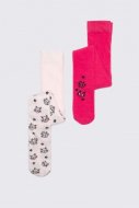 COCCODRILLO pėdkelnės TIGHT COTTON COLORFUL, rožinės, 80/86 cm, WC2381204TCC-007